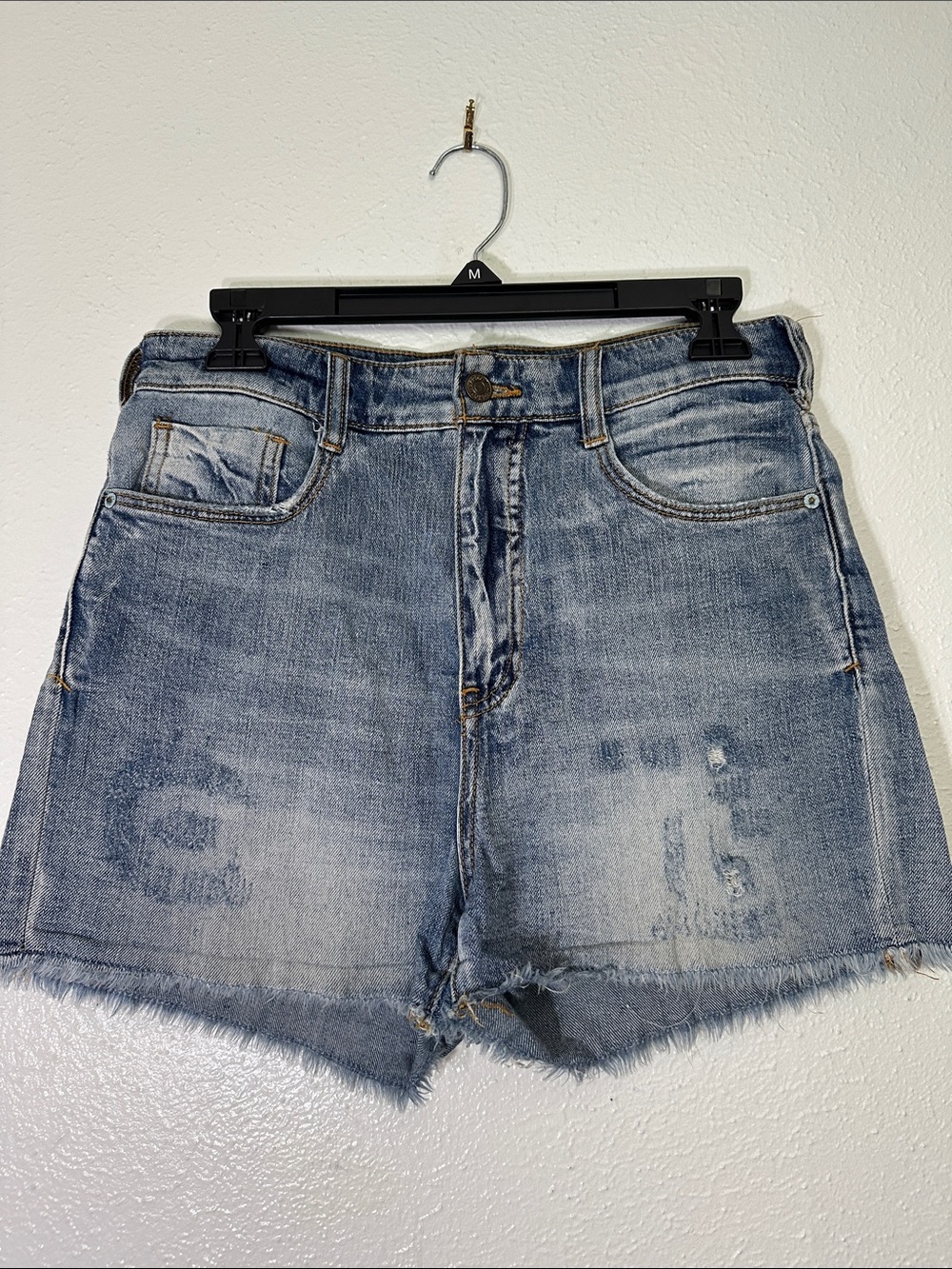 Anthropologie Pilcro High Waisted Distressed Shorts